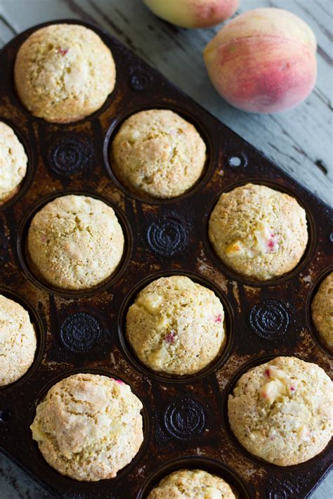 Peach Cornmeal Muffins : Kendra's Treats