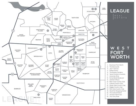 Fort Worth Neighborhood Map - LEAGUE Real Estate