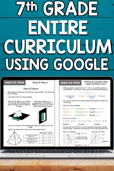 7th Grade Math Curriculum Common Core Aligned Using Google BUNDLE in 2020 | Math curriculum, 7th ...