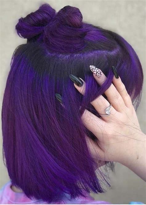 Sensational Royal Purple Bob Haircuts Trends in 2019 | Stylesmod | Dark ...