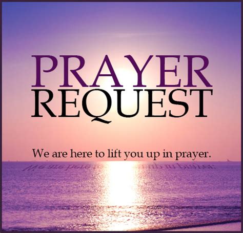 Prayer Request Form - Beautified Saints Church