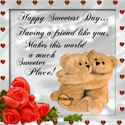 123Greetings.com : Send an ecard | Happy sweetest day, Sweetest day, Hug quotes