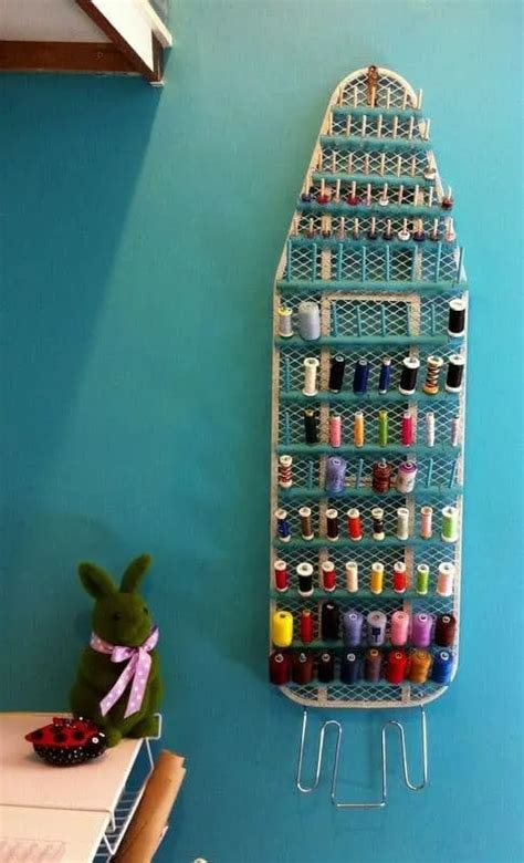 30+ Clever Ways to Organize Your Craft Supplies | Feeling Nifty Thread Storage, Sewing Room ...