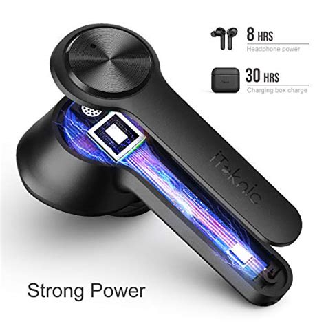 Wireless Earbuds, ITeknic Bluetooth 5.0 True Wireless Earbuds With Charging Case For IPhone ...