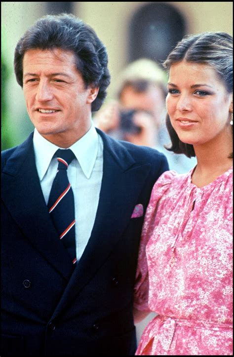 Photo : Philippe Junot et la princesse Caroline de Monaco le jour de leurs fiançailles en 1977 ...