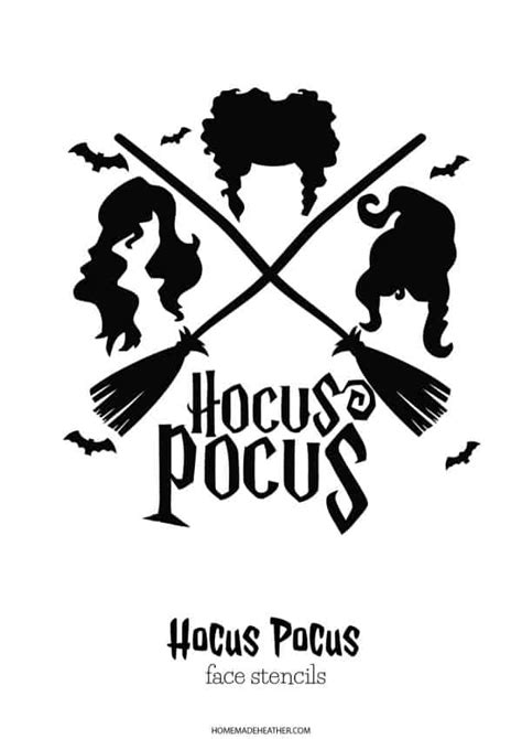 Hocus Pocus Pumpkin Carving Stencils » Homemade Heather