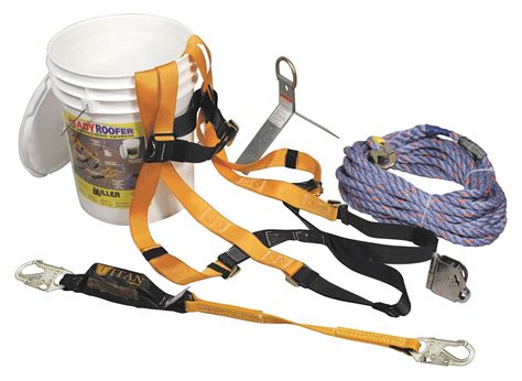 HONEYWELL MILLER Fall Protection Kit, Universal - 45JK11|BRFK25-Z7/25FT ...