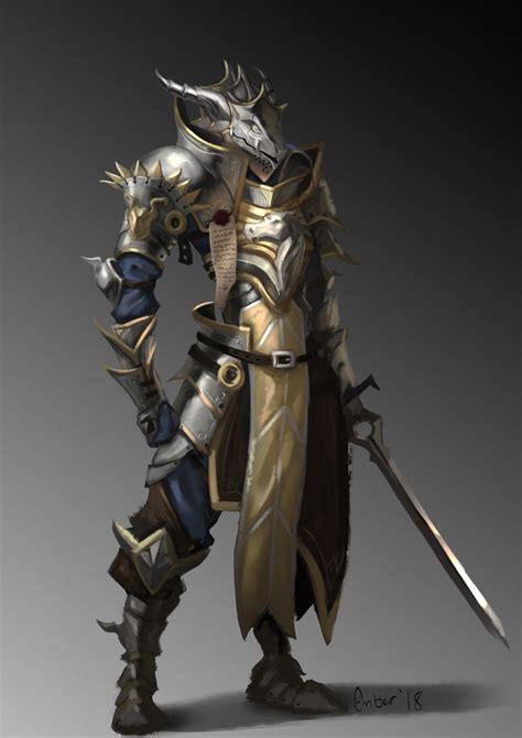 Dragonborn Paladin Of Bahamut