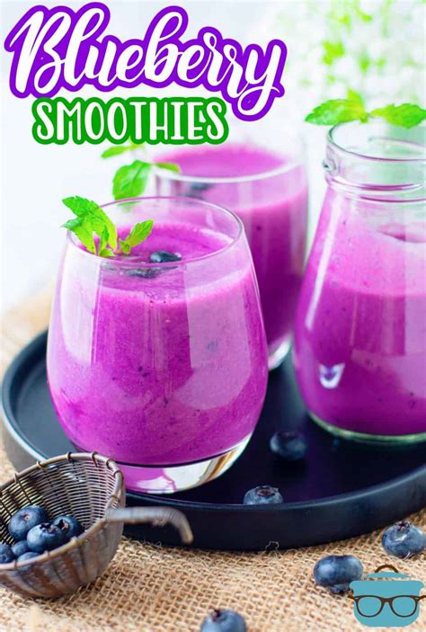 Blueberry Smoothies - The Country Cook