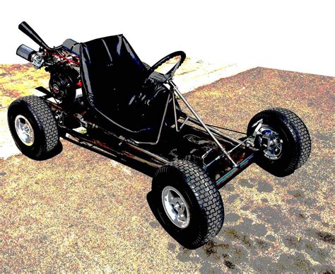 Road Rocket Go Kart Kit, 6" Aluminum Wheels