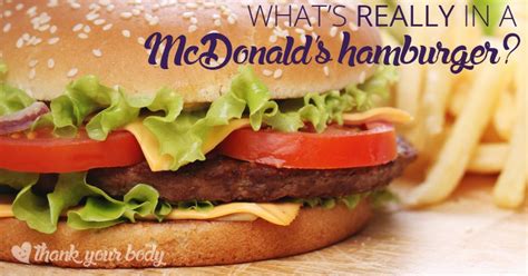 What's really in a McDonald's hamburger?