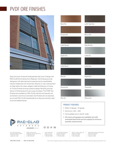 Seven New PAC-CLAD Colors Enhance Design Options For Metal, 55% OFF