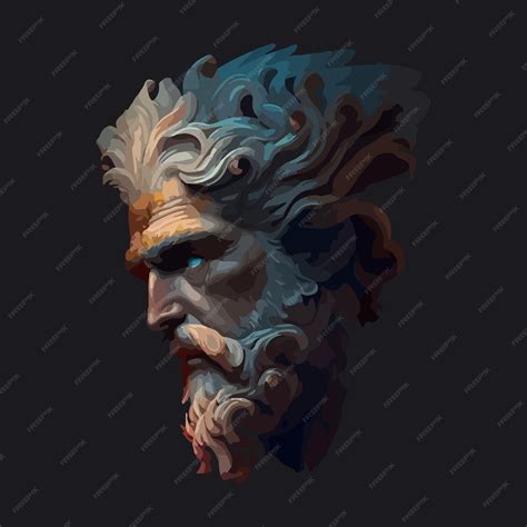 Premium Vector | Greek god illustration design