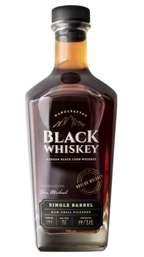 Black Whiskey - Single Barrel from Peru - Winner of Gold medal at the USA Spirits Ratings