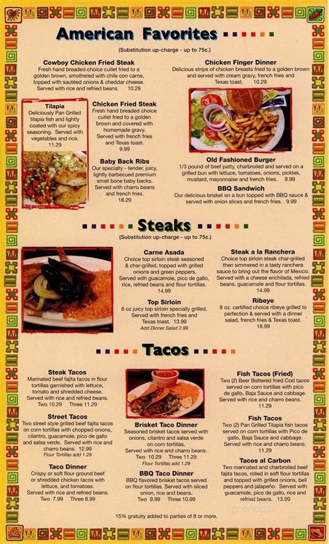 Menu of Papa Nachos in Pittsburg, TX 75686