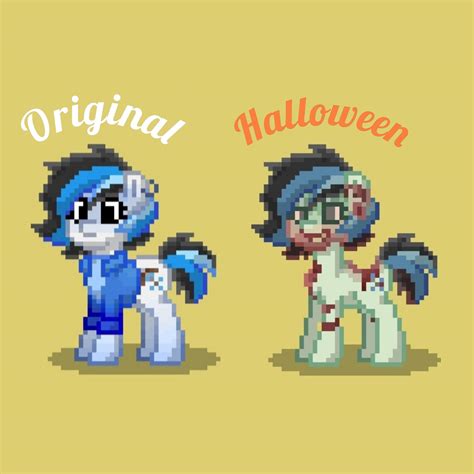 I made a Halloween themed version of my OC : r/PonyTown