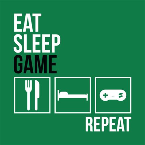 Eat Sleep Game Repeat - Game - T-Shirt | TeePublic