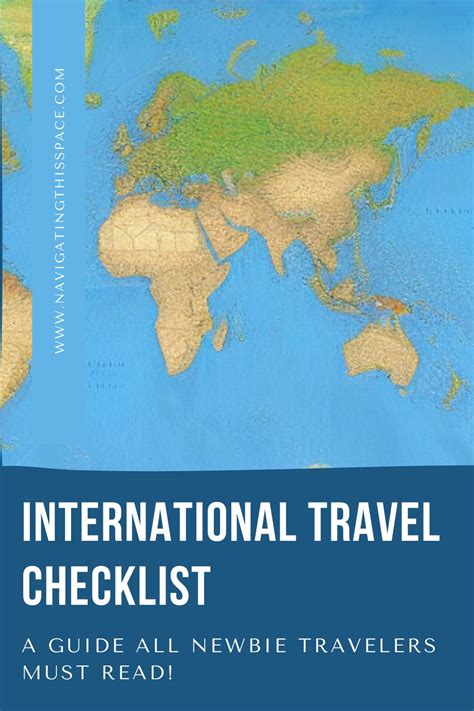 The Ultimate International Travel Checklist For First-Time Travelers ...