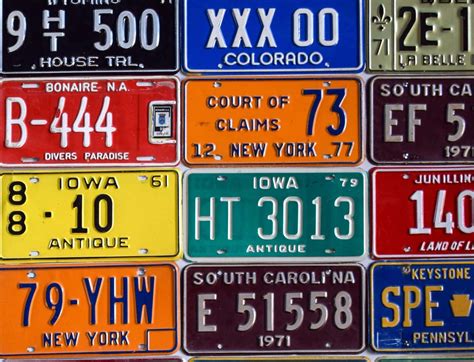 See 200 vintage license plates for all the American states & beyond - Click Americana