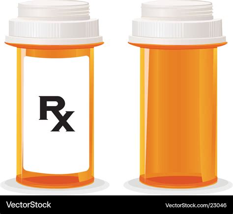 Pill bottle Royalty Free Vector Image - VectorStock