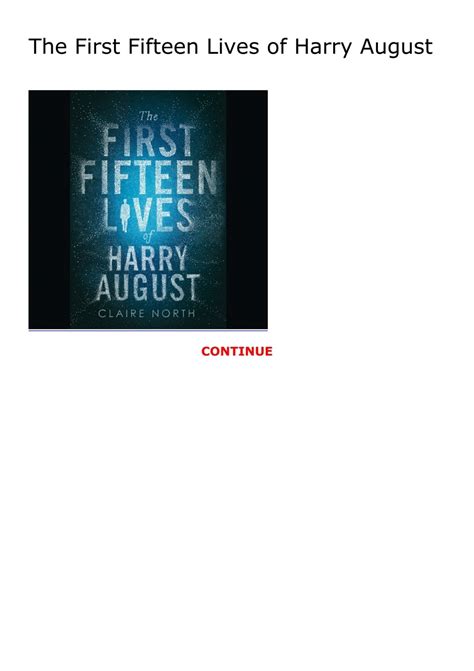 (download) The First Fifteen Lives of Harry August