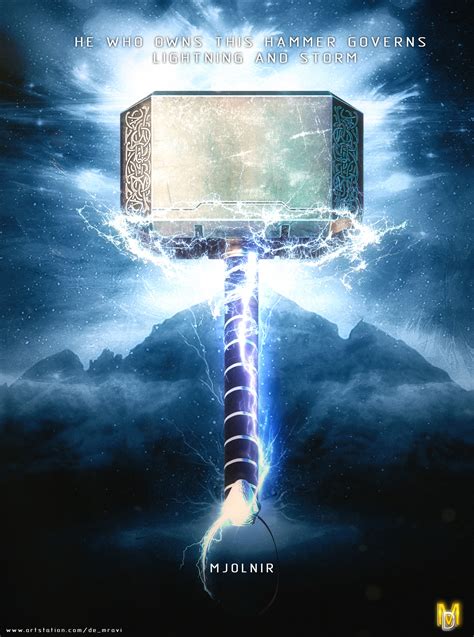 ArtStation - Mjolnir - Thor's Hammer, de Mravi