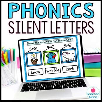 Phonics Games | Silent Letters | Literacy Centers for 1st Grade Phonics