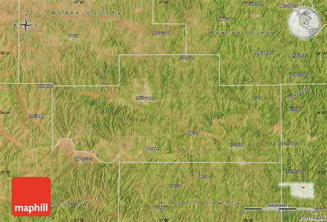 Satellite Map of Payne County