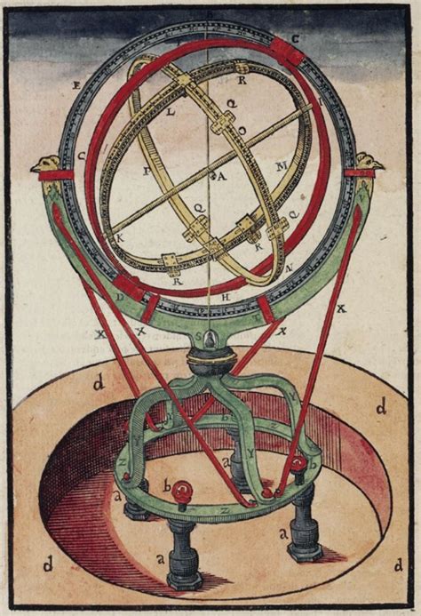 Tycho Brahe, Astronomical Instruments (1598) - BILDGEIST | Tycho brahe, Armillary sphere ...