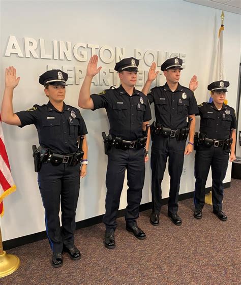 Arlington Police Department Welcomes Four New Officers - John Guilfoil Public Relations LLC