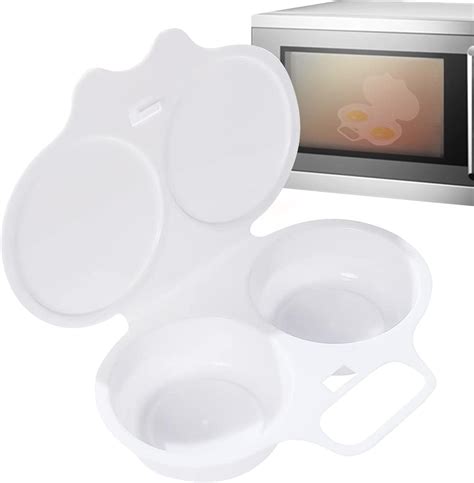 Amazon.com: Microwave Egg Poacher - 2 Cavity Nonstick Poached Egg Maker With Lid Egg Poacher ...