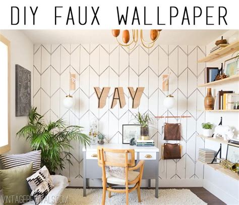 DIY Wallpaper With A Sharpie! - Vintage Revivals