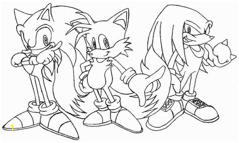 Sonic Tails and Knuckles Coloring Pages | divyajanan