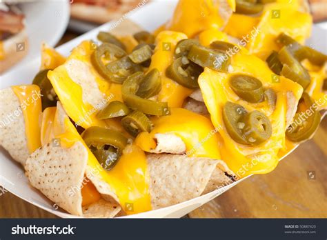 Cheese Nachos Jalapenos Stock Photo 50887420 - Shutterstock