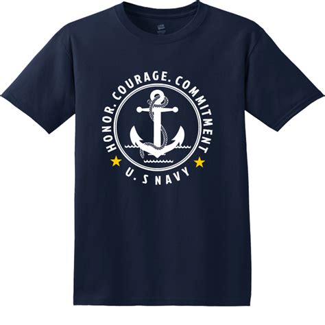 Honor. Courage. Commitment U. S Navy - Navy T-shirt Design T-Shirt ...