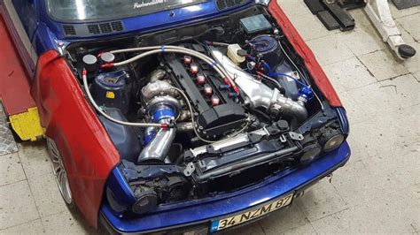 FEATURE: E30 BMW M50 2.8L Fully Forged Engine with PT6870 #34NZM87 - Turbo and Stance