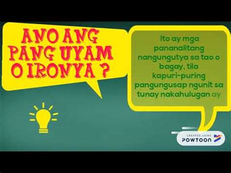 Pang uyam o Irony - YouTube