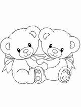 Teddy Bears coloring Pages sketch template
