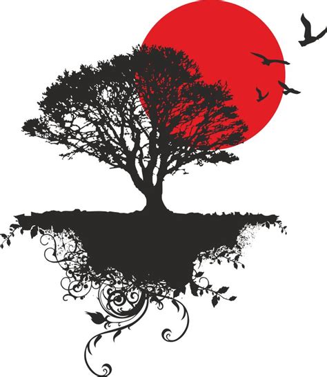 Japanese Tree Vector Art Free Vector cdr Download - 3axis.co | Japanese art, Japan art, Japanese ...