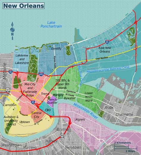 File:New Orleans districts map grouped.png - Wikitravel