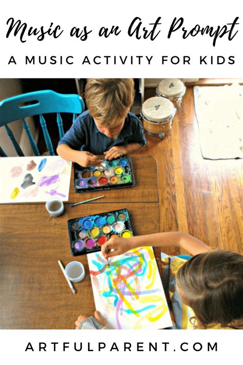 Music as an Art Prompt (A Music Activity for Kids)