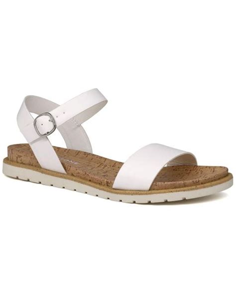 Sun & Stone Mattie Flat Sandals, Created For Macy's in White | Lyst