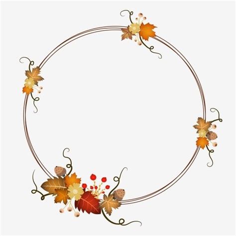 Vibrant Autumn Wreath with Flowers and Leaves