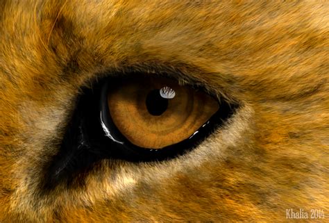 Realistic Lion Eye Painting by KhaliaArt on DeviantArt