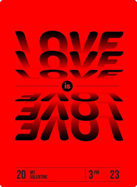 Love Is Love red Poster concept 11254373 Vector Art at Vecteezy