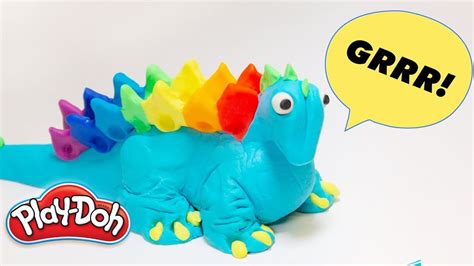 How to create Dinosaurs with Play-Doh Compound | Stop Motion | Play-Doh: Creative Ideas for Kids ...