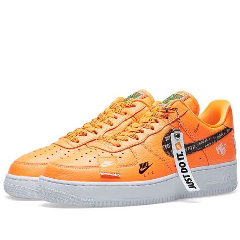 Nike Leather Air Force 1 '07 Premium Jdi in Orange for Men - Lyst