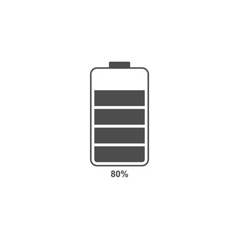 simple battery icon with showing percentage 7357141 Vector Art at Vecteezy