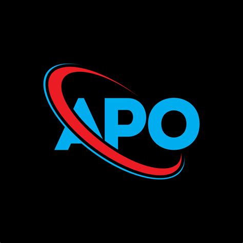 logotipo de apo. letra apo. diseño del logotipo de la letra apo ...