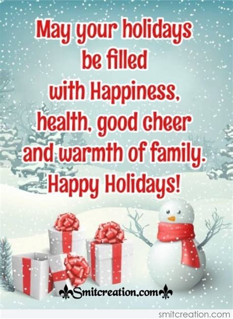 Happy Holidays Wishes For Friend - SmitCreation.com